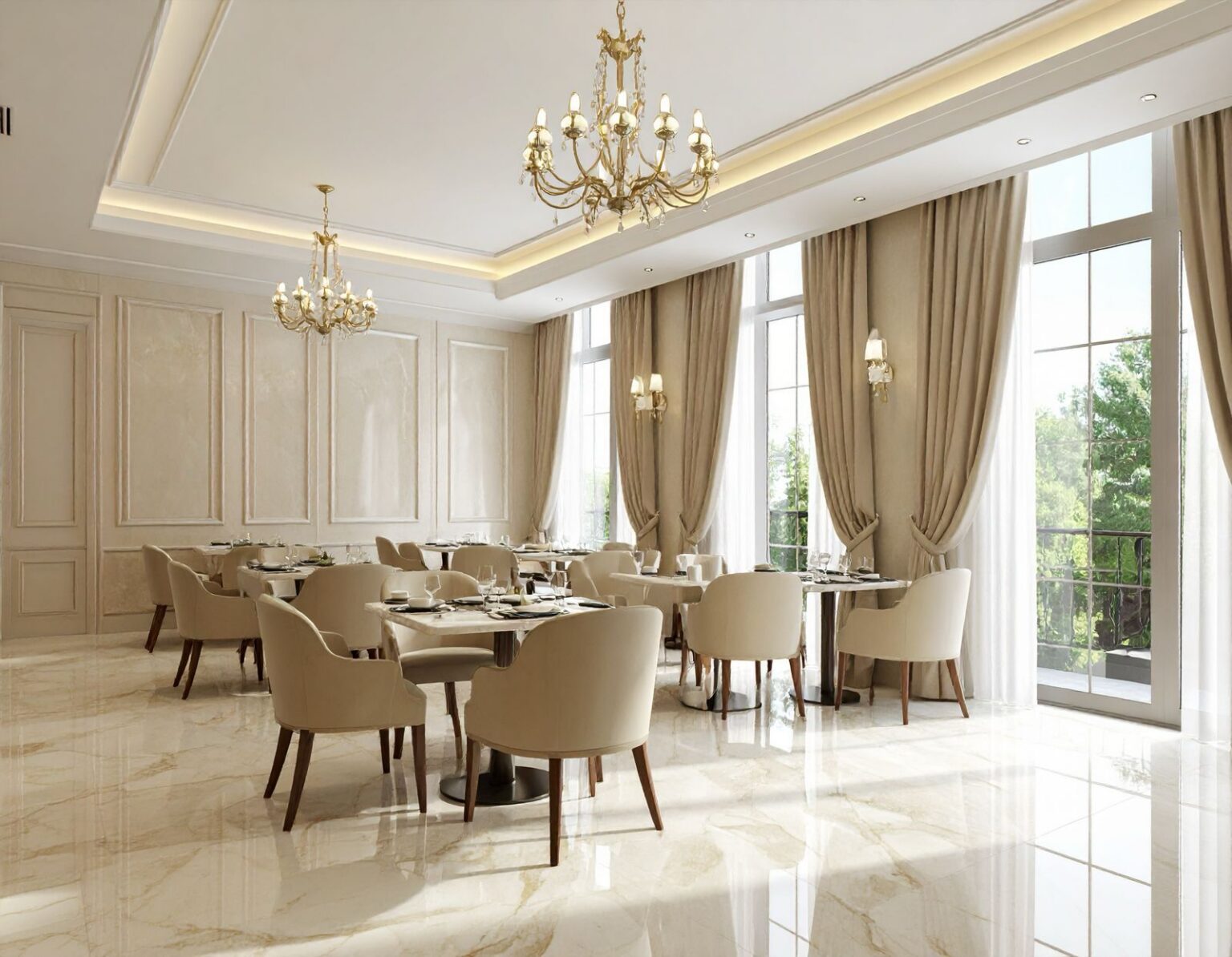 sala da pranzo hotel byron